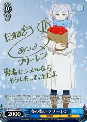 【中古】ヴァイスシュヴァルツ SFN/S108-072SP[SP]：(ホロ)冬の装い フリーレン(種崎敦美金箔押しサイン入り)