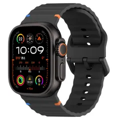 【新着商品】コンパチブル アップルウォッチ スポーツバンド バンド 46mm 42mm 45mm 44mm 41mm 40mm 49mm 38mm メンズ レディース、シリコン 柔らかい コンパチブル apple watch バンド 11 10 9 8 7 U