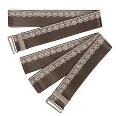 【在庫処分】[Monokimi] 腰紐 ゴムベルト 【日本着付け師監修】 和装用 着付けゴムベルト 長短2本セット 上品 光沢あり きものベルト 下の腰紐と上の腰紐かわり ウエストベルト 着崩れ防止 伸縮性＆長さ調整可能【156cm1本+89cm1本】