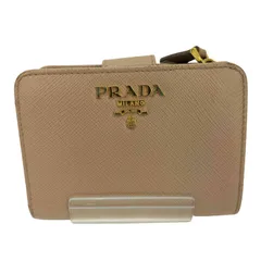 プラダ PRADA サフィアーノ 二つ折り ラウンドジップ ウォレット レディース 表記無 