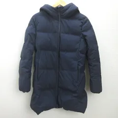 d■ユニクロ/UNIQLO 429467 シームレスダウンショートコート【L】紺/LADIES■21T【中古】