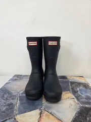 HUNTER ハンター ORIGINAL SHORT オリジナル ショート レインブーツ ブラック 黒 レディース UK3 EU36