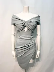 2126 Andy アンディ キャバクラ ドレス タイト ミニ オフショル シンプル 伸縮性 キャバドレス S