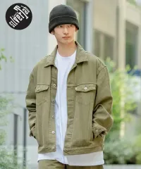 M) リーバイス シルバータブ デニム トラッカー ジャケット カーキ