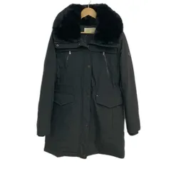 MICHAEL KORS(マイケルコース) ダウンコート サイズM レディース美品  - 黒 長袖/ジップアップ/フード、フェイクファー着脱可/冬
