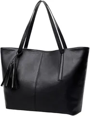 ORIJIRI ビジネスバッグ レディース 軽量 就活 通勤バッグ a4 トートバッグ おしゃれ リクルートバッグ 人気 PUレザー 大容量 2way (ブラック)