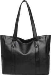 ORIJIRI 通勤バッグ レディース 人気 就活 リクルートバッグ トートバッグ おしゃれ ビジネスバッグ A4 バック 大容量 2way (ブラック)