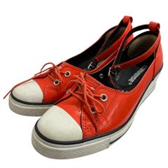 CONVERSE (컨버스) Wedge Sole Mary Jane Sneakers 웨지 구두창 메리 제인 스니커즈 24cm 오렌지 펌프스