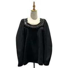 tricot COMME des GARCONS(トリココムデギャルソン) 06AW Pearl-Fringed Decorative Wool Pullover Sweatshirt パール フリル 装飾 ウール プルオーバー スウェットのサムネイル