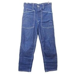 YMCL KY MFG ベイカー デニム パンツ ジーンズ シンチバック ボタンフライ 33 インディゴ ブルー A1107