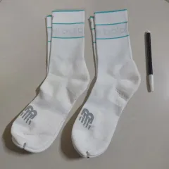 ニューバランス メンズ 白 ランニング靴下