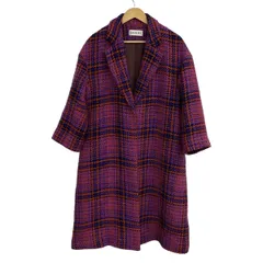 snidel(スナイデル) コート サイズF レディース美品  - ライトパープル×オレンジ×マルチ 長袖/ツイード/冬