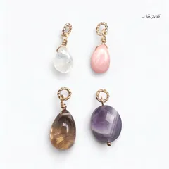 No.756✨天然石✨ネックレスチャーム4点セット