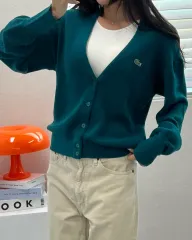 (WOMEN)90'S ラコステ カーディガン-M1534