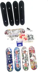 ASPALAND フィンガー スケート ボード 5 個入 指 スケボー 組立 キット 部品 ケース入のサムネイル