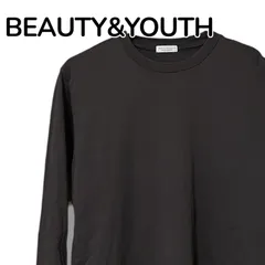 BEAUTY&YOUTH UNITED ARROWS ブラック 長袖Tシャツ ロンT 綿100% 日本製 メンズ Sサイズ クルーネック シンプル 定番 0000936OC