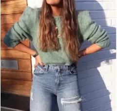 ZARA ザラ 숄더 ポイント ニット セーター