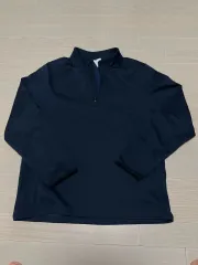 ナイキ 起毛 ゴルフ ハーフジップ ネイビー XL
