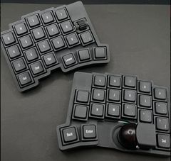 roBa LP ホワイト 組立て済み トラックボール付きキーボード カスタム