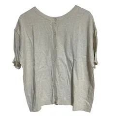 C422 【タグ付き 未使用】 Samansa Mos2 サマンサモスモス シャツ オフ ホワイト 半袖 レディース フリー