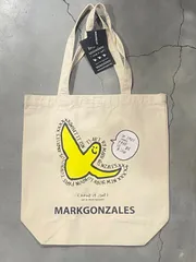 Mark Gonzales マークゴンザレス 【 NOLITA / ノリータ 】 アートプリント ショルダートートバッグ ショルダーバッグ 帆布 通学 サブバッグ