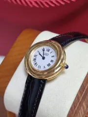 カルティエ マストトリニティ ブラックロマンドゥバックル レディースウォッチ 99年