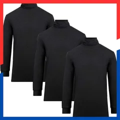 【数量限定】[fun.] 帝人 あったかインナー 3枚セット タートルネック メンズ WARMACTIVE 防寒発熱