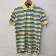 S ポロ ラルフローレン コットン ストライプ 半袖 カラーTシャツ N2070