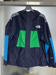 ザノースフェイス ウィンドブレーカー グリーン ブルー