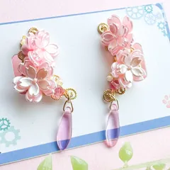 満開の桜イヤーカフ（両耳セット）