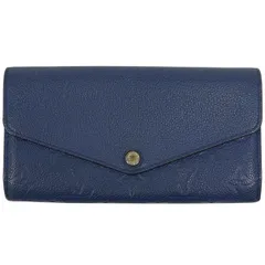 ルイ・ヴィトン Louis Vuitton ポルトフォイユ サラ 二つ折り 長財布 モノグラムアンプラント デニムアンクル(ブルー) M41859 レディース 【中古】