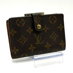 ルイヴィトン LOUIS VUITTON モノグラム ポルトモネビエ ヴィエノワ 二つ折り財布 コンパクト財布 お札入れ 男女兼用 ブラウン レザー M61633