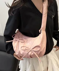 🎀ショルダーバッグ 3way リボンバッグ 99MSXB-006 ピンク/ワンサイズ