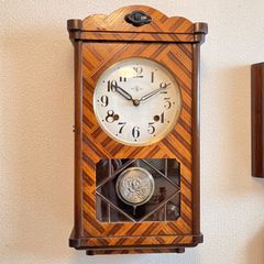 昭和レトロ 精工舎 宮型14DAY 本打ち掛時計 オーバーホール済 稼働品