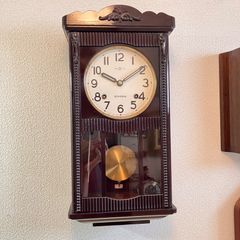 訳あり Meiji ching chang gong柱時計 8日巻 稼働品 - メルカリ