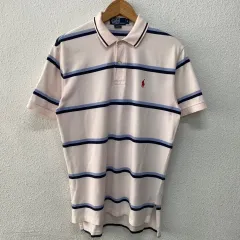 S ポロ ラルフローレン ストライプ PK 半袖 カラーTシャツ N2093