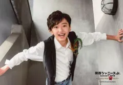 【中古】生写真(ジャニーズ) 関西ジャニーズJr./道枝駿佑/横型・上半身・衣装黒.白・両手壁/「関西ジャニーズJr. Concert 2018～Happy New ワン Year～」オリジナルフォト