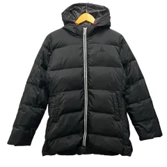 ルコックスポルティフ le coq sportif ダウンジャケット ワンポイント フード 長袖 O 黒 ブラック