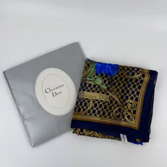 【中古】Christian Dior クリスチャンディオール スカーフ シルク マルチカラー ヴィンテージ レディース【中古美品】HIBUOCHI VINTAGE　HBOC260118A21