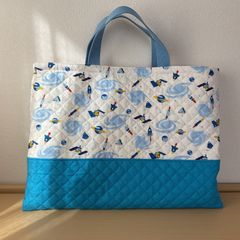 ハンドメイド 入園入学準備 図書袋 ショルダー ぎっしりさくらんぼ