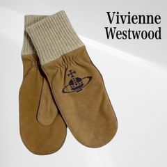 【未使用】ヴィヴィアンウエストウッド　オーブ　手袋　レザー　羊革　スマホ対応 Vivienne Westwood - 【未使用】ヴィヴィアン 手袋 レザー グローブ 羊
