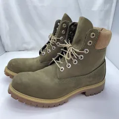 【中古】Timberland 6インチ プレミアムブーツ A17XP サイズ8W(26cm相当) オリーブ[91]