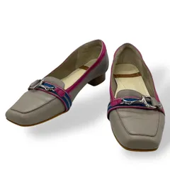 美品　REGAL リーガル　ビットローファー　スクエアトゥ　シルバー金具　ストラップ　レザーシューズ　23.5cm