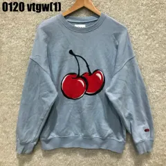 キルシー さくらんぼ スウェット スカイブルー L