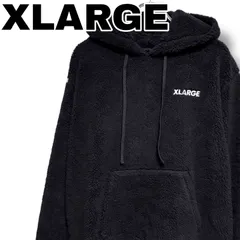 X-LARGE エクストララージ ブラック メンズ トップス パーカー フリース ボア ジャケット 【Mサイズ】001405H