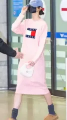 ウォニョン(WONYOUNG・チャンウォニョン) Tommy Jeans(トミー ジーンズ ) フラグ セーター ドレス M