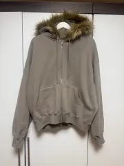 HOWU 夏 AFTER ファー フード ジップアップ (os)