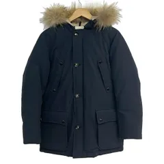 freak's store(フリークスストア) ダウンコート サイズS レディース - ネイビー×ブラウン 長袖/ファー/ジップアップ/冬