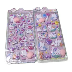 ぷっくりシール 4枚セット お尻ぷっくり お尻シール おしりシール まとめ売り セット売り おしり 動物 立体デザイン かわいい ステッカー 韓国風 デコレーション  シール素材 文房具 おまけ ギフト パンダ うさぎ くま ユニコーン ゆめかわ お尻3-2