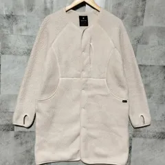 SNOW PEAK × URBAN RESEARCH DOORS 別注　フリース ボア ジャケット ロングコート　FREEサイズ　アイボリー